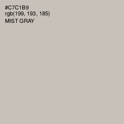 #C7C1B9 - Mist Gray Color Image